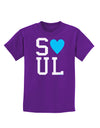 Matching Soulmate Design - Soul - Blue Childrens Dark T-Shirt by TooLoud-Childrens T-Shirt-TooLoud-Purple-X-Small-Davson Sales