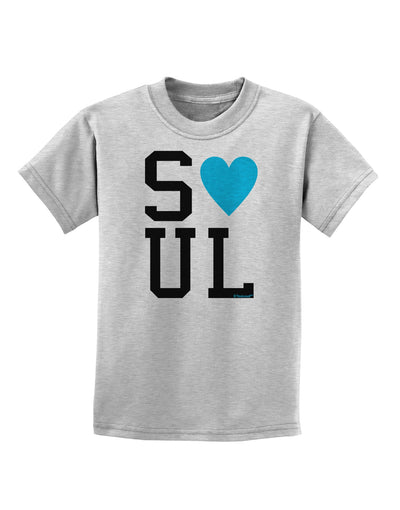 Matching Soulmate Design - Soul - Blue Childrens T-Shirt by TooLoud-Childrens T-Shirt-TooLoud-AshGray-X-Small-Davson Sales