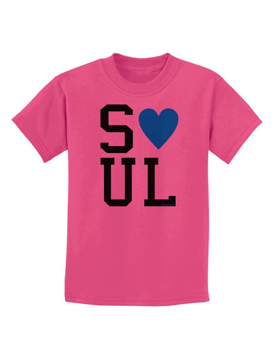 Matching Soulmate Design - Soul - Blue Childrens T-Shirt by TooLoud-Childrens T-Shirt-TooLoud-Sangria-X-Small-Davson Sales