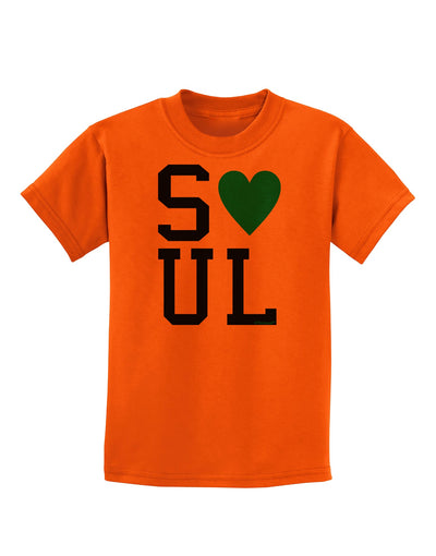 Matching Soulmate Design - Soul - Blue Childrens T-Shirt by TooLoud-Childrens T-Shirt-TooLoud-Orange-X-Small-Davson Sales