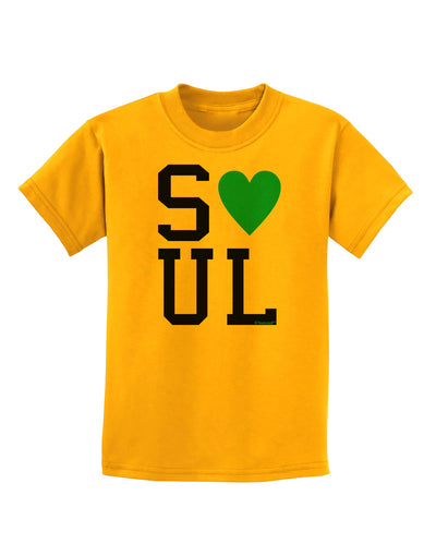 Matching Soulmate Design - Soul - Blue Childrens T-Shirt by TooLoud-Childrens T-Shirt-TooLoud-Gold-X-Small-Davson Sales