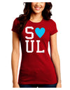 Matching Soulmate Design - Soul - Blue Juniors Crew Dark T-Shirt by TooLoud-T-Shirts Juniors Tops-TooLoud-Red-Juniors Fitted Small-Davson Sales