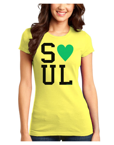 Matching Soulmate Design - Soul - Blue Juniors T-Shirt by TooLoud