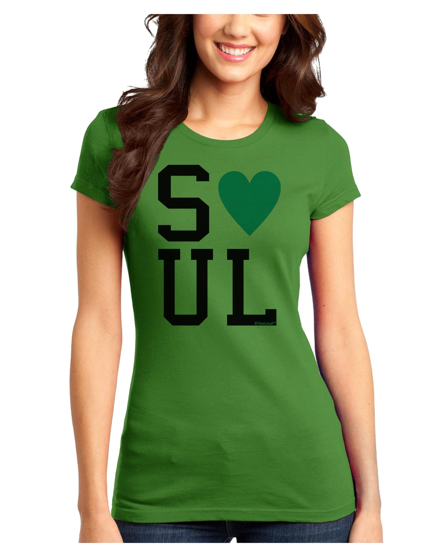 Matching Soulmate Design - Soul - Blue Juniors T-Shirt by TooLoud-Womens Juniors T-Shirt-TooLoud-Kiwi-Green-Juniors Fitted X-Small-Davson Sales