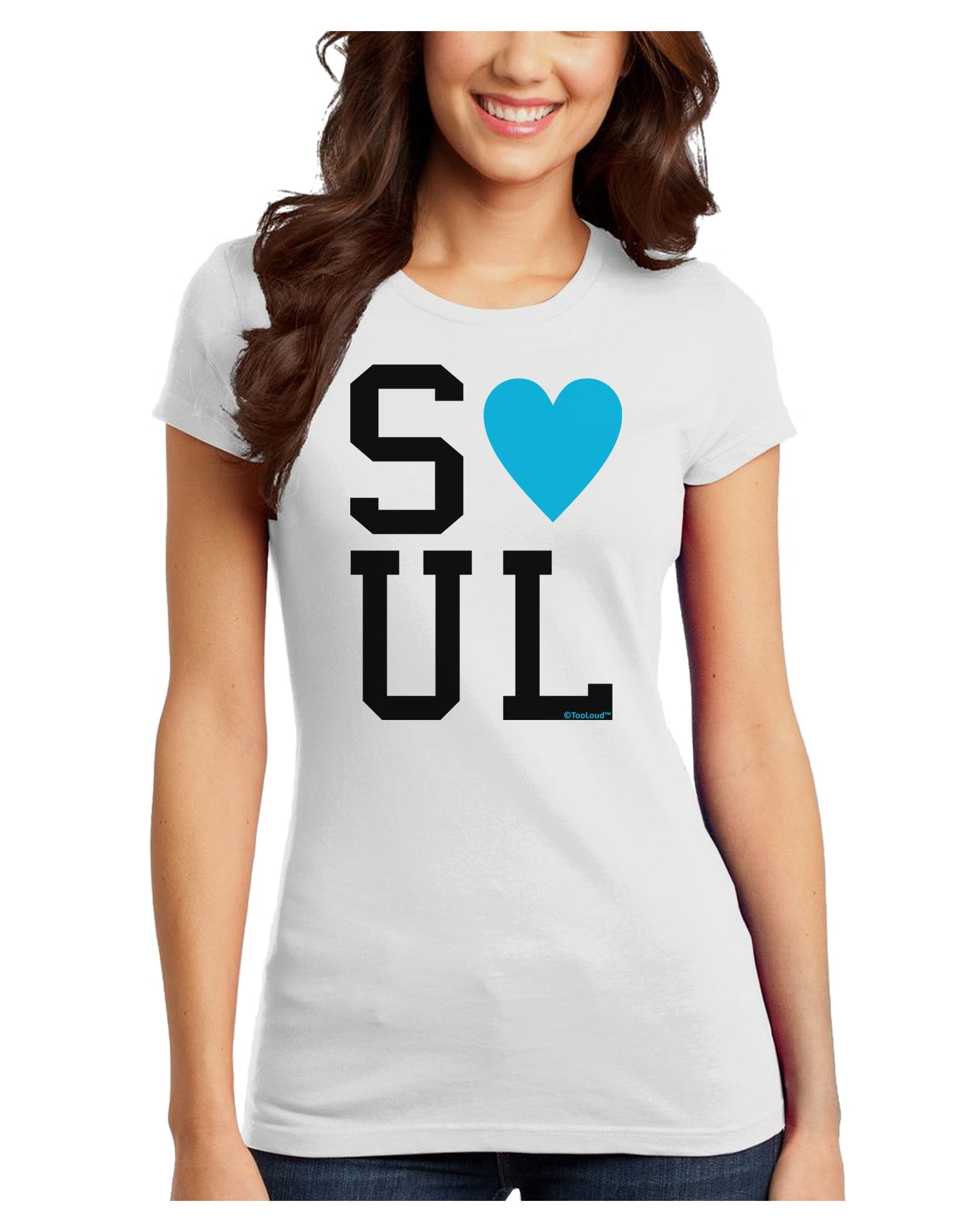 Matching Soulmate Design - Soul - Blue Juniors T-Shirt by TooLoud-Womens Juniors T-Shirt-TooLoud-White-Juniors Fitted X-Small-Davson Sales