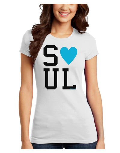 Matching Soulmate Design - Soul - Blue Juniors T-Shirt by TooLoud