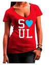 Matching Soulmate Design - Soul - Blue Juniors V-Neck Dark T-Shirt by TooLoud-Womens V-Neck T-Shirts-TooLoud-Red-Juniors Fitted Small-Davson Sales