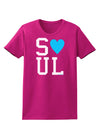 Matching Soulmate Design - Soul - Blue Womens Dark T-Shirt by TooLoud-Womens T-Shirt-TooLoud-Hot-Pink-Small-Davson Sales