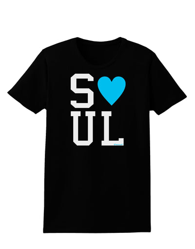 Matching Soulmate Design - Soul - Blue Womens Dark T-Shirt by TooLoud-Womens T-Shirt-TooLoud-Black-X-Small-Davson Sales