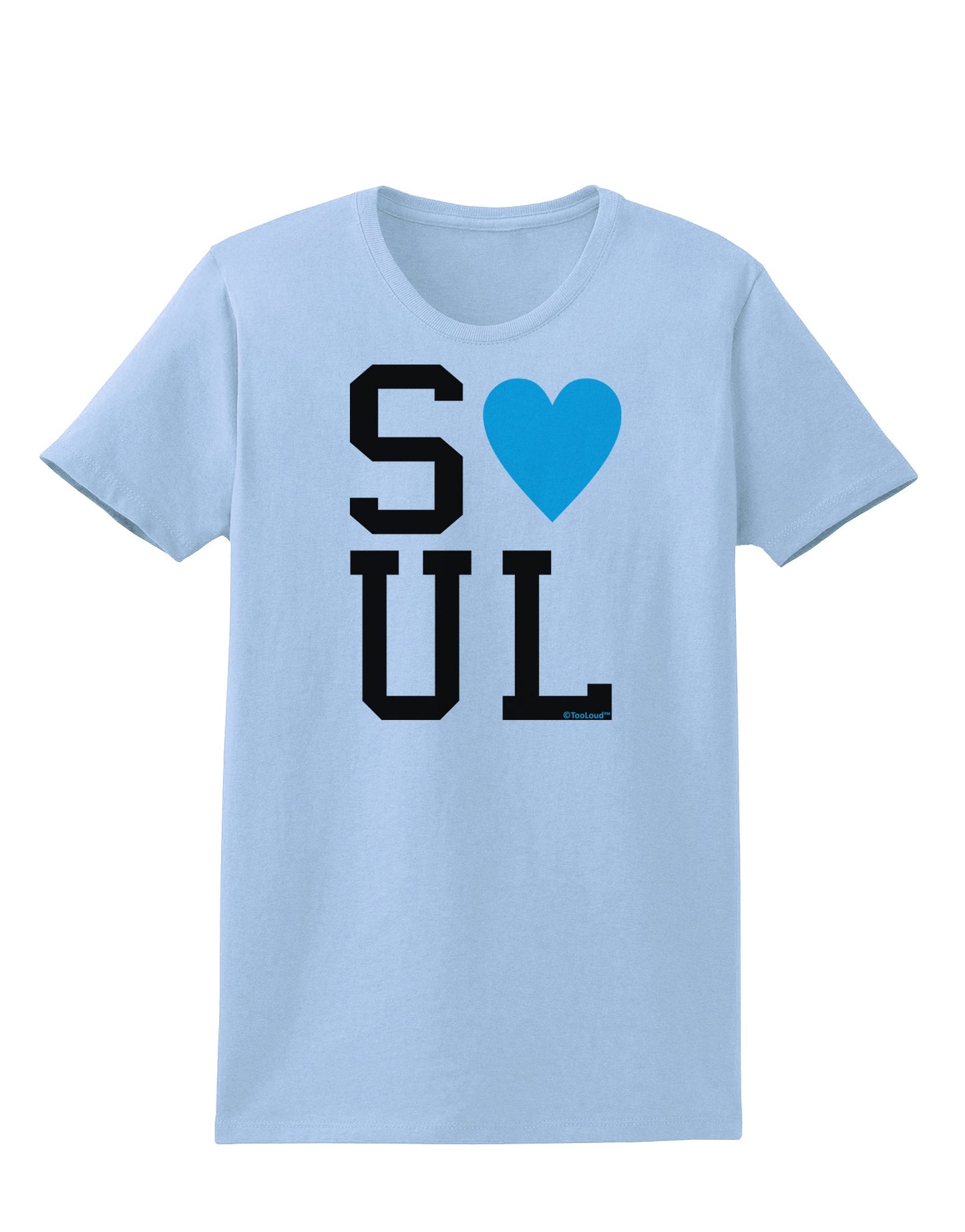 Matching Soulmate Design - Soul - Blue Womens T-Shirt by TooLoud-Womens T-Shirt-TooLoud-Light-Blue-X-Small-Davson Sales