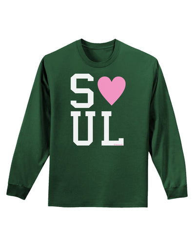 Matching Soulmate Design - Soul - Pink Adult Long Sleeve Dark T-Shirt by TooLoud-TooLoud-Dark-Green-Small-Davson Sales