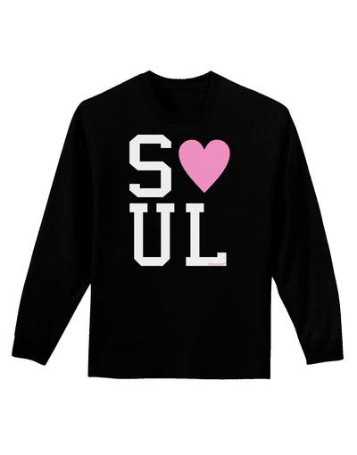 Matching Soulmate Design - Soul - Pink Adult Long Sleeve Dark T-Shirt by TooLoud-TooLoud-Black-Small-Davson Sales