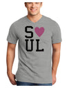 Matching Soulmate Design - Soul - Pink Adult V-Neck T-shirt by TooLoud-Mens V-Neck T-Shirt-TooLoud-HeatherGray-Small-Davson Sales