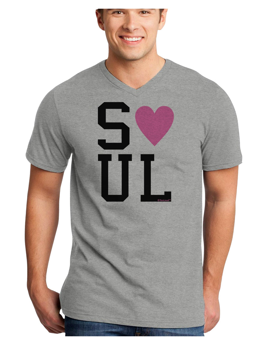 Matching Soulmate Design - Soul - Pink Adult V-Neck T-shirt by TooLoud-Mens V-Neck T-Shirt-TooLoud-White-Small-Davson Sales