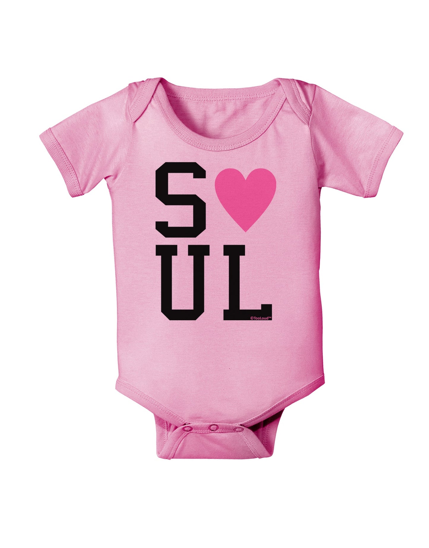 Matching Soulmate Design - Soul - Pink Baby Romper Bodysuit by TooLoud-Baby Romper-TooLoud-Light-Pink-06-Months-Davson Sales
