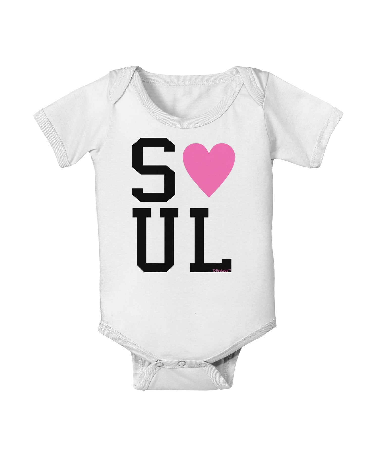 Matching Soulmate Design - Soul - Pink Baby Romper Bodysuit by TooLoud-Baby Romper-TooLoud-White-06-Months-Davson Sales