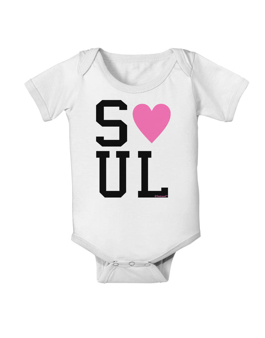 Matching Soulmate Design - Soul - Pink Baby Romper Bodysuit by TooLoud-Baby Romper-TooLoud-White-06-Months-Davson Sales