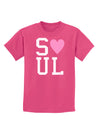 Matching Soulmate Design - Soul - Pink Childrens Dark T-Shirt by TooLoud-Childrens T-Shirt-TooLoud-Sangria-X-Small-Davson Sales