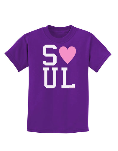 Matching Soulmate Design - Soul - Pink Childrens Dark T-Shirt by TooLoud-Childrens T-Shirt-TooLoud-Purple-X-Small-Davson Sales