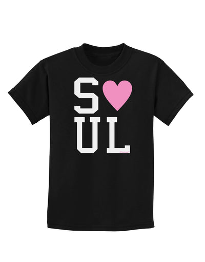 Matching Soulmate Design - Soul - Pink Childrens Dark T-Shirt by TooLoud-Childrens T-Shirt-TooLoud-Black-X-Small-Davson Sales