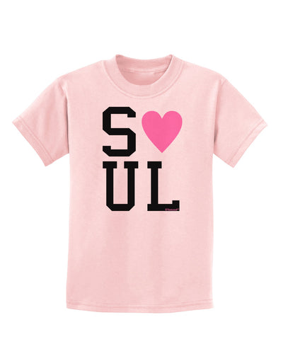 Matching Soulmate Design - Soul - Pink Childrens T-Shirt by TooLoud-Childrens T-Shirt-TooLoud-PalePink-X-Small-Davson Sales