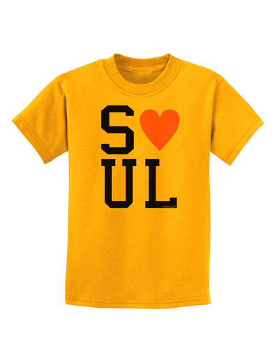 Matching Soulmate Design - Soul - Pink Childrens T-Shirt by TooLoud-Childrens T-Shirt-TooLoud-Gold-X-Small-Davson Sales