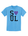 Matching Soulmate Design - Soul - Pink Childrens T-Shirt by TooLoud-Childrens T-Shirt-TooLoud-Aquatic-Blue-X-Small-Davson Sales