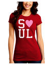 Matching Soulmate Design - Soul - Pink Juniors Crew Dark T-Shirt by TooLoud-T-Shirts Juniors Tops-TooLoud-Red-Juniors Fitted Small-Davson Sales