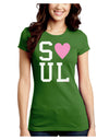 Matching Soulmate Design - Soul - Pink Juniors Crew Dark T-Shirt by TooLoud-T-Shirts Juniors Tops-TooLoud-Kiwi-Green-Juniors Fitted X-Small-Davson Sales