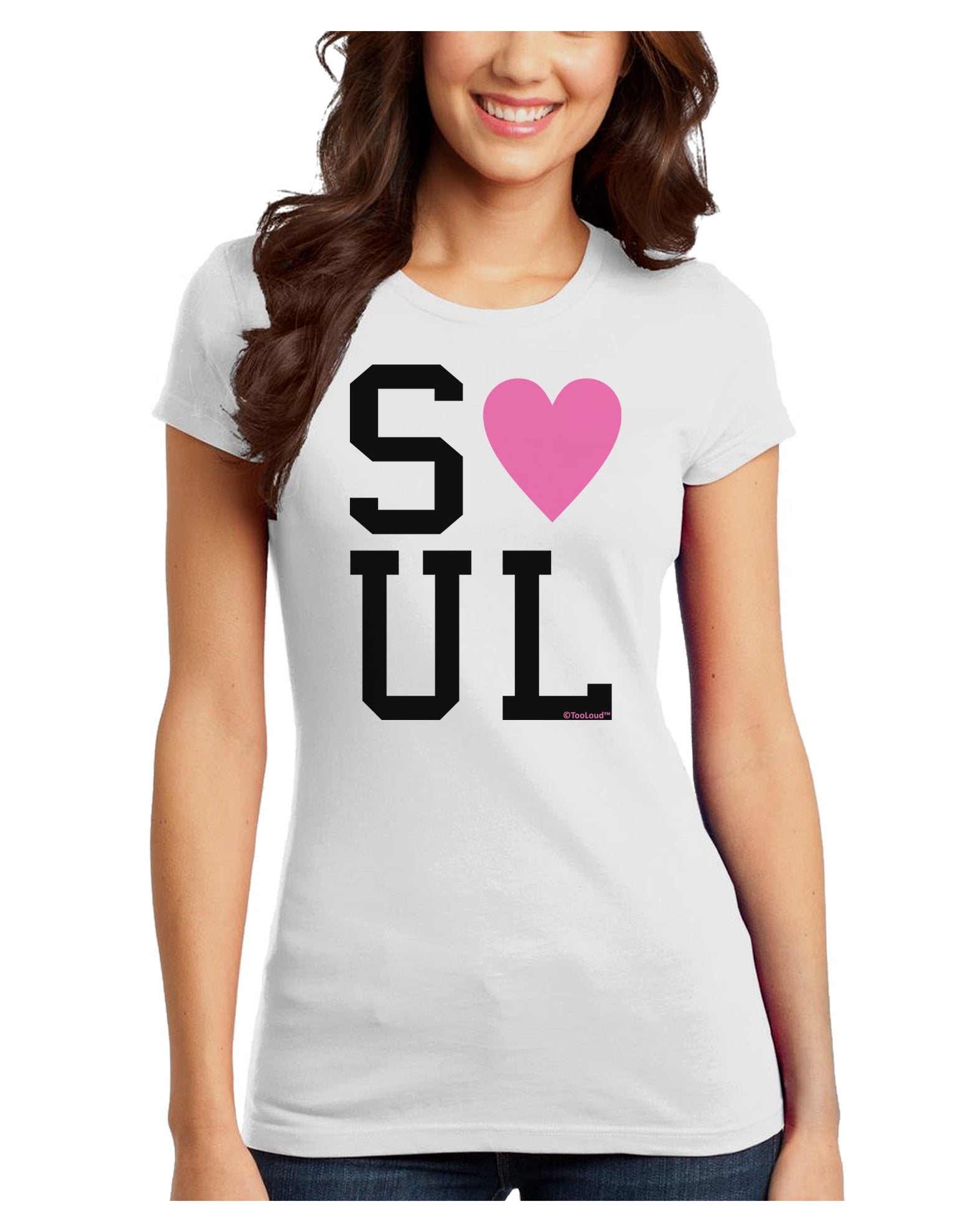 Matching Soulmate Design - Soul - Pink Juniors T-Shirt by TooLoud-Womens Juniors T-Shirt-TooLoud-White-Juniors Fitted X-Small-Davson Sales