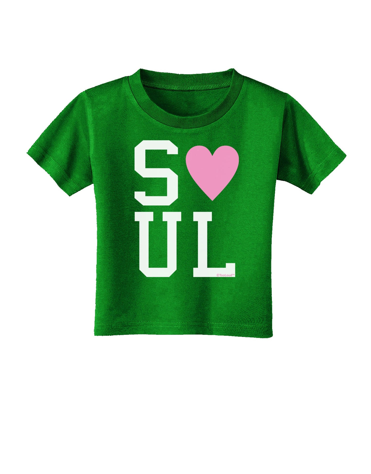 Matching Soulmate Design - Soul - Pink Toddler T-Shirt Dark by TooLoud-Toddler T-Shirt-TooLoud-Clover-Green-2T-Davson Sales