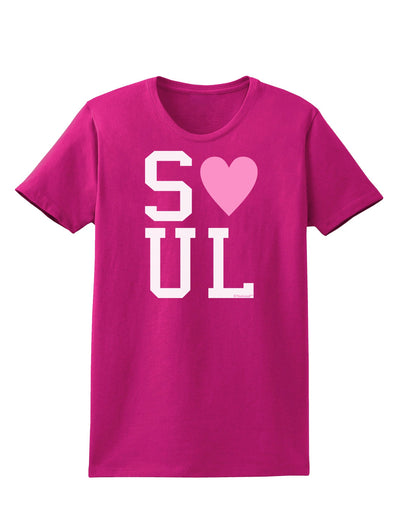 Matching Soulmate Design - Soul - Pink Womens Dark T-Shirt by TooLoud-Womens T-Shirt-TooLoud-Hot-Pink-Small-Davson Sales