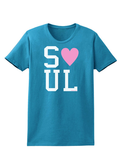 Matching Soulmate Design - Soul - Pink Womens Dark T-Shirt by TooLoud-Womens T-Shirt-TooLoud-Turquoise-X-Small-Davson Sales