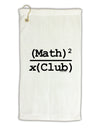Math Club Micro Terry Gromet Golf Towel 16 x 25 inch by TooLoud