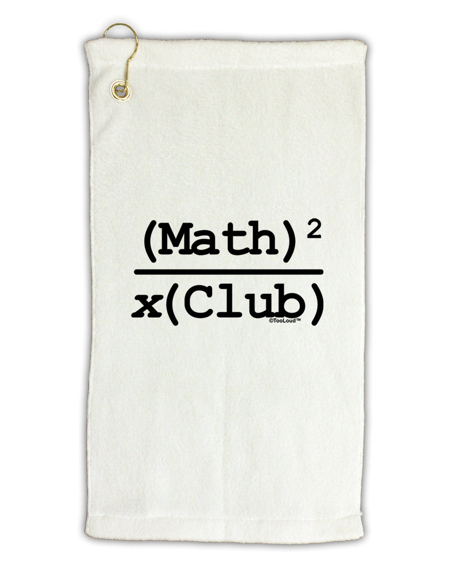 Math Club Micro Terry Gromet Golf Towel 16 x 25 inch by TooLoud-Golf Towel-TooLoud-White-Davson Sales