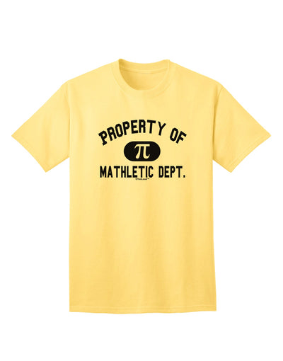 Mathletic Department Adult T-Shirt - A Premium Addition to Your Wardrobe by TooLoud-Mens T-shirts-TooLoud-Yellow-Small-Davson Sales