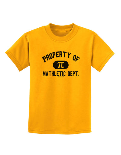 Mathletic Department Childrens T-Shirt by TooLoud-Childrens T-Shirt-TooLoud-Gold-X-Small-Davson Sales