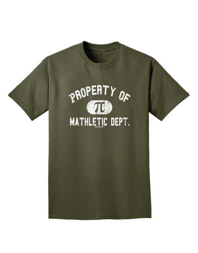 Mathletic Department Distressed Adult Dark T-Shirt by TooLoud-Mens T-Shirt-TooLoud-Military-Green-Small-Davson Sales