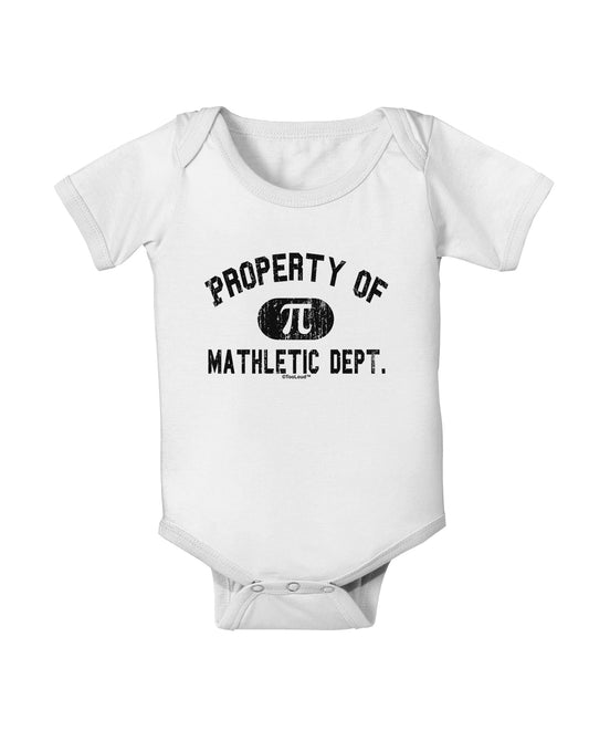 Mathletic Department Distressed Baby Romper Bodysuit by TooLoud-Baby Romper-TooLoud-White-06-Months-Davson Sales