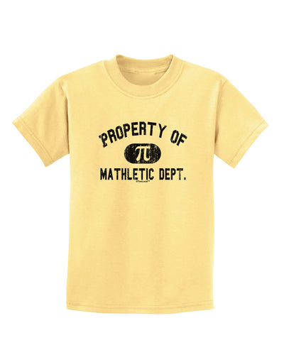 Mathletic Department Distressed Childrens T-Shirt by TooLoud-Childrens T-Shirt-TooLoud-Daffodil-Yellow-X-Small-Davson Sales