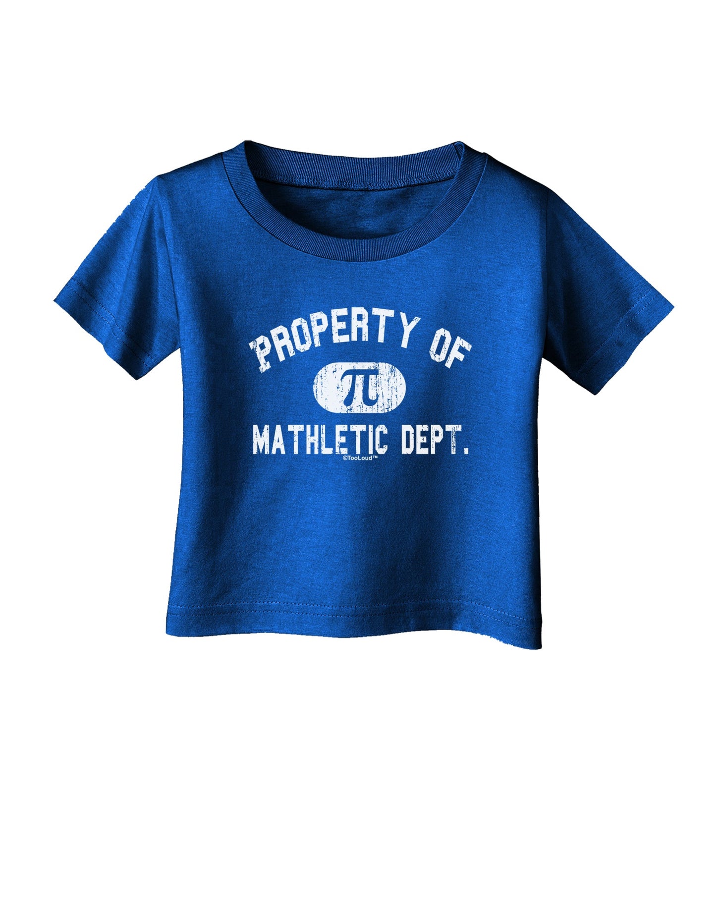 Mathletic Department Distressed Infant T-Shirt Dark by TooLoud-Infant T-Shirt-TooLoud-Royal-Blue-06-Months-Davson Sales