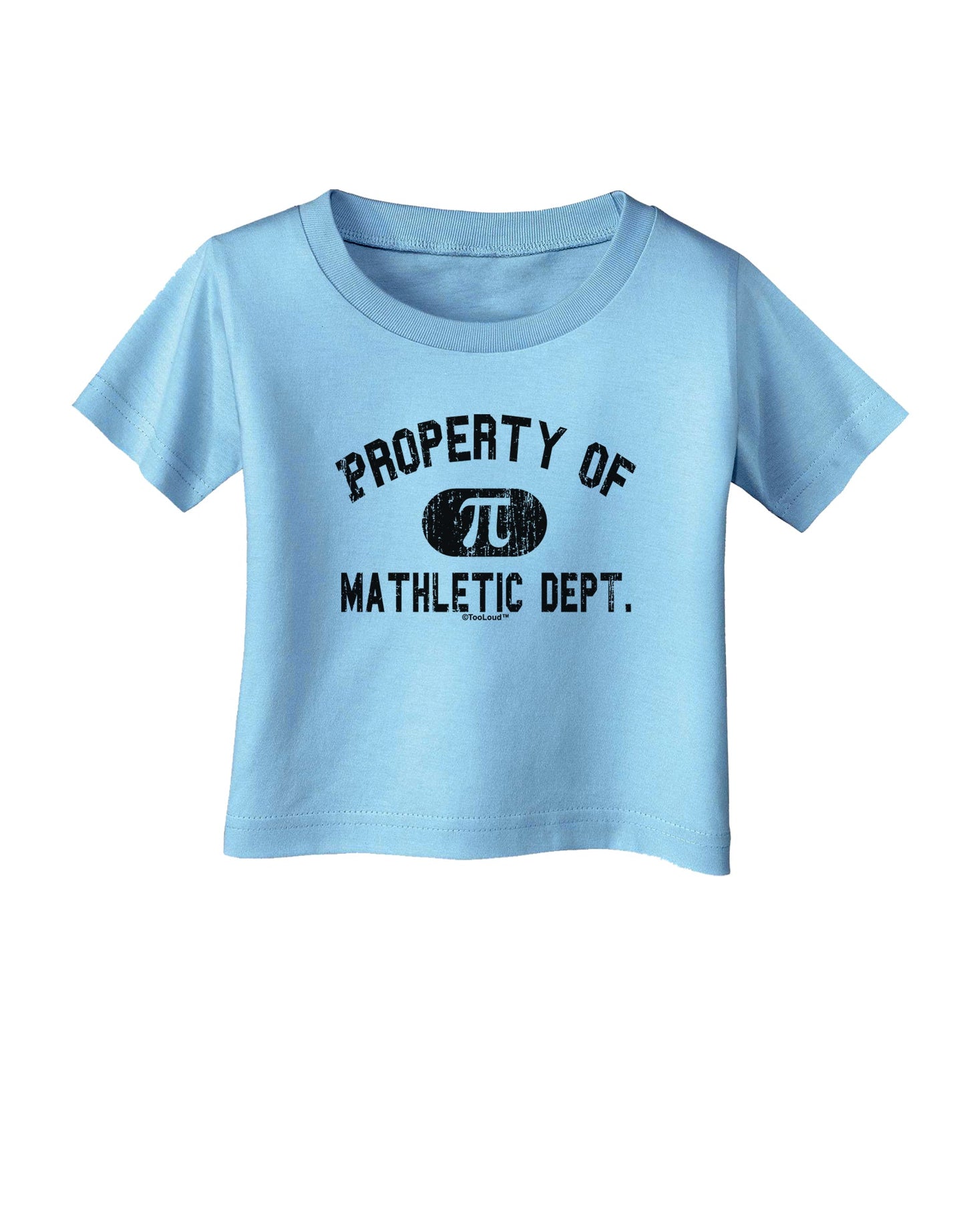 Mathletic Department Distressed Infant T-Shirt by TooLoud-Infant T-Shirt-TooLoud-Aquatic-Blue-06-Months-Davson Sales