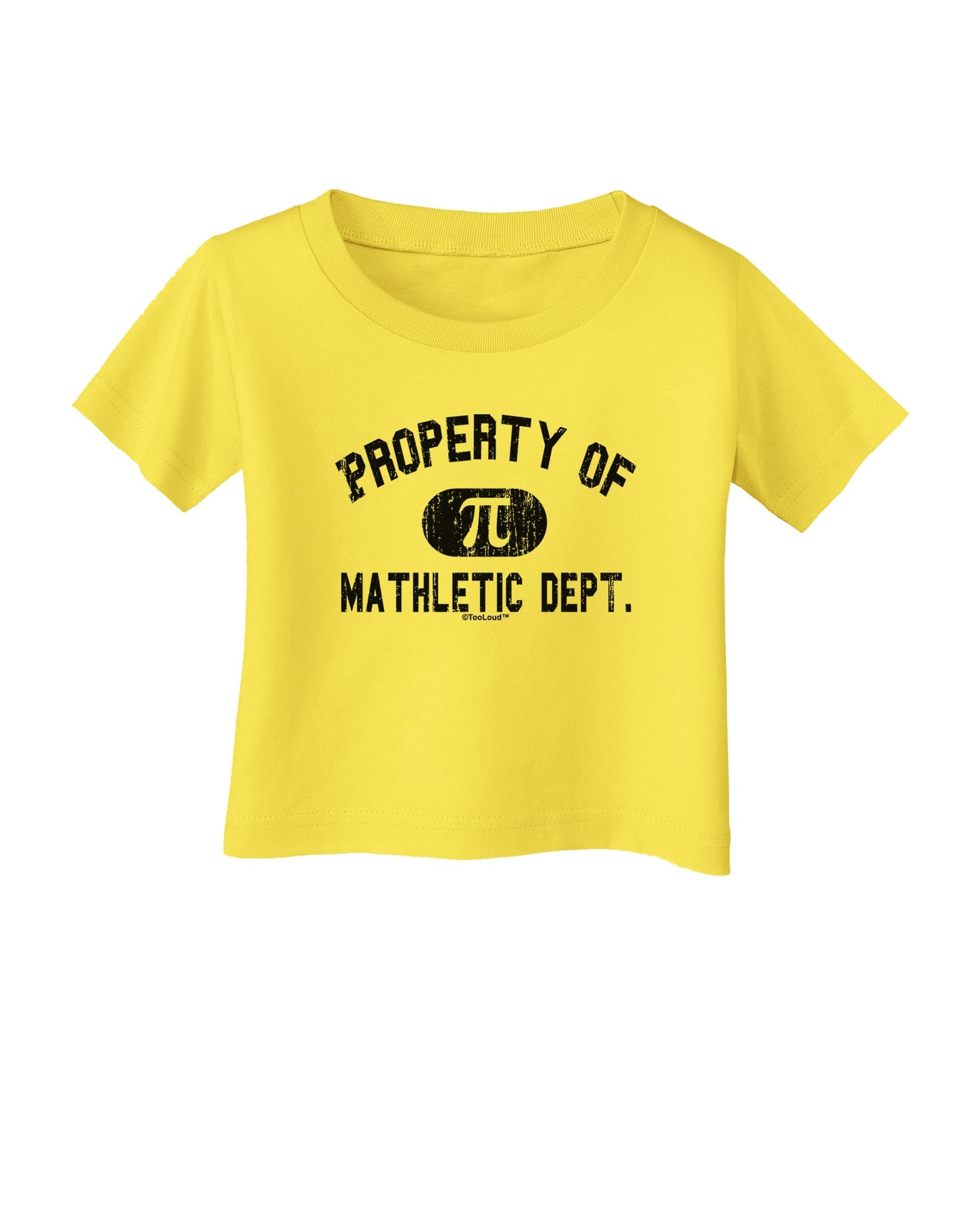 Mathletic Department Distressed Infant T-Shirt by TooLoud-Infant T-Shirt-TooLoud-Yellow-06-Months-Davson Sales