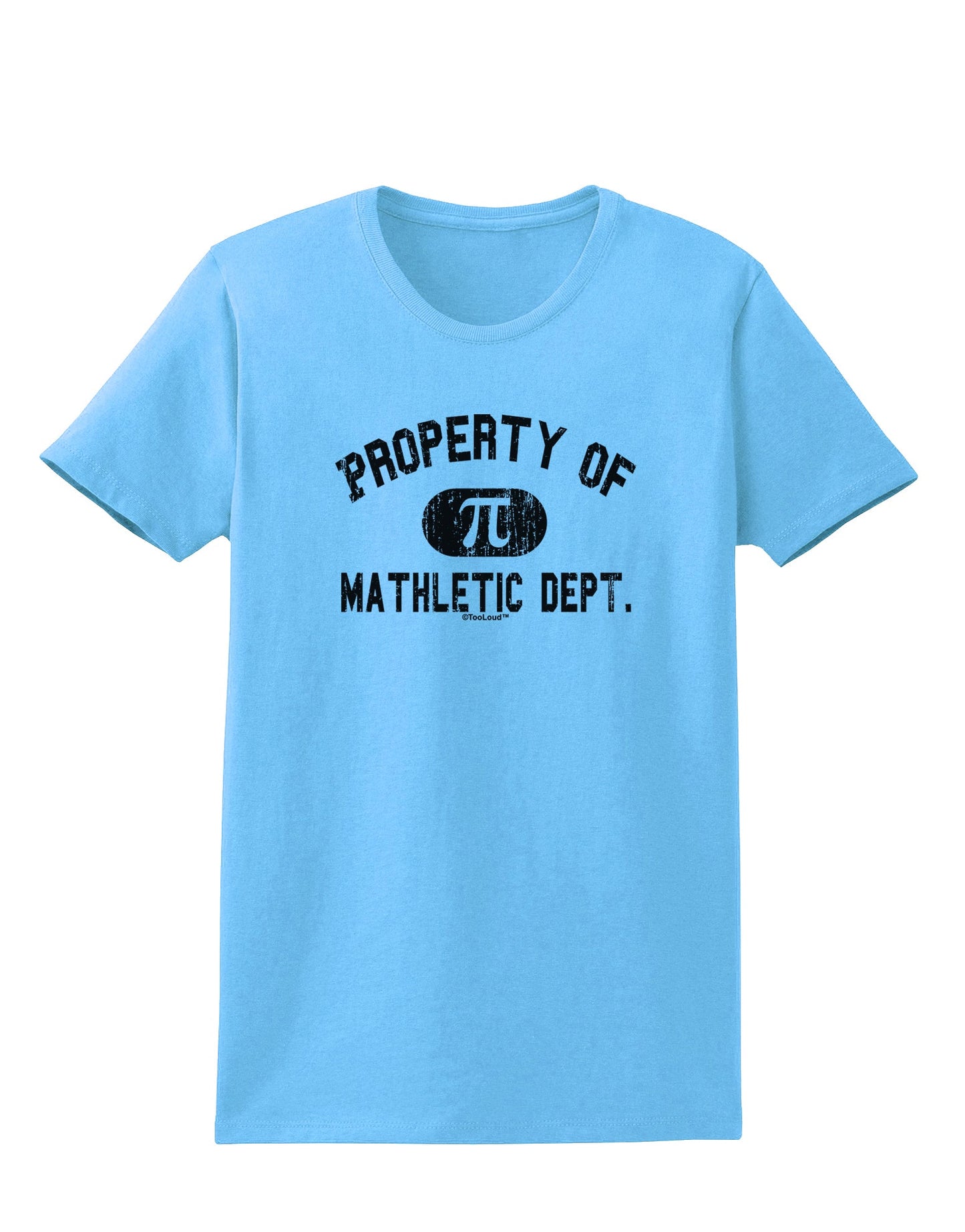 Mathletic Department Distressed Womens T-Shirt by TooLoud-Womens T-Shirt-TooLoud-Aquatic-Blue-X-Small-Davson Sales