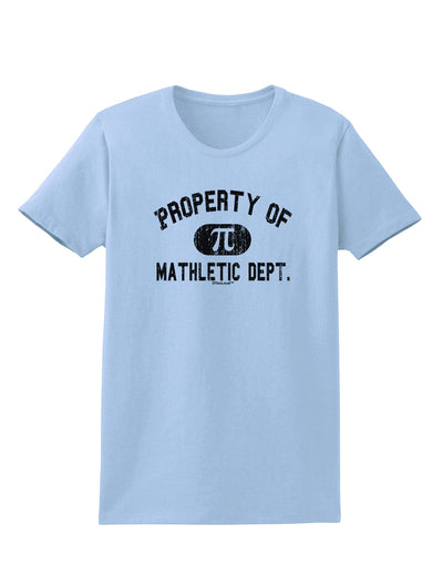 Mathletic Department Distressed Womens T-Shirt by TooLoud-Womens T-Shirt-TooLoud-Light-Blue-X-Small-Davson Sales