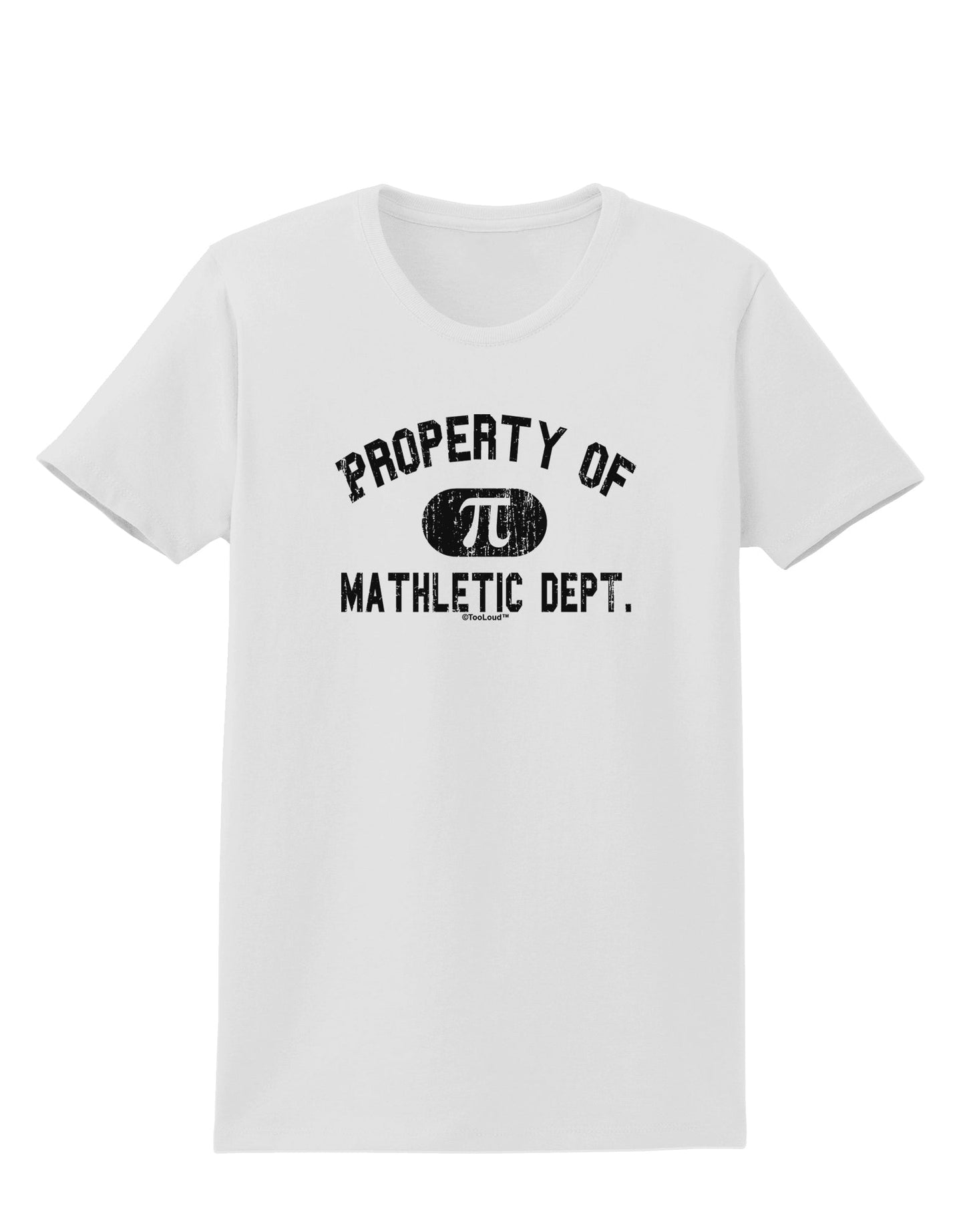 Mathletic Department Distressed Womens T-Shirt by TooLoud-Womens T-Shirt-TooLoud-White-X-Small-Davson Sales