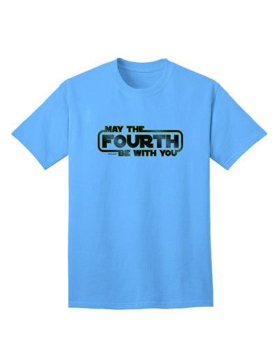 May The Fourth Be With You Adult T-Shirt-unisex t-shirt-TooLoud-Aquatic-Blue-Small-Davson Sales