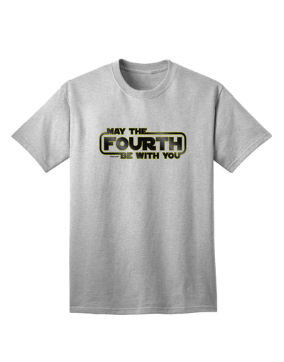 May The Fourth Be With You Adult T-Shirt-unisex t-shirt-TooLoud-AshGray-Small-Davson Sales
