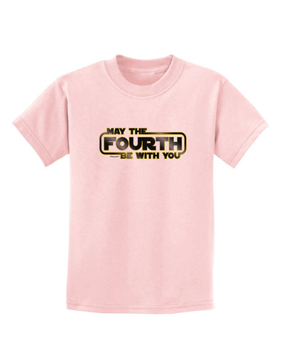 May The Fourth Be With You Childrens T-Shirt-Childrens T-Shirt-TooLoud-PalePink-X-Small-Davson Sales