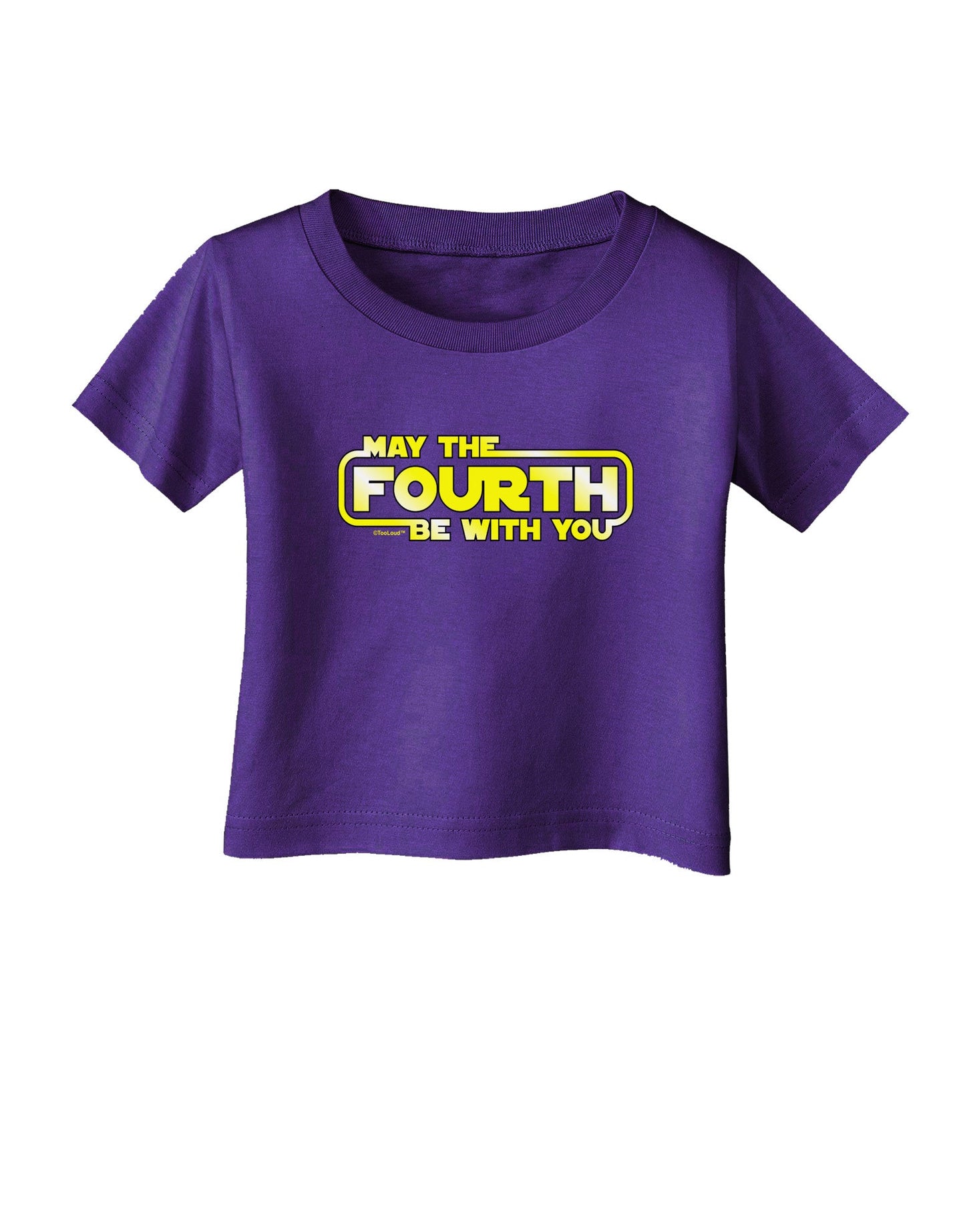 May The Fourth Be With You Infant T-Shirt Dark-Infant T-Shirt-TooLoud-Purple-06-Months-Davson Sales